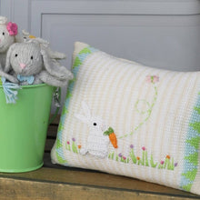 Load image into Gallery viewer, Spring Bunny Mini Pillow ~ Ecru