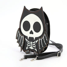 Load image into Gallery viewer, Glow in the Dark Skeleton Bat Shoulder Bag