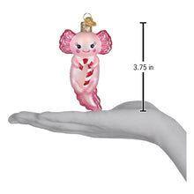 Load image into Gallery viewer, Axolotl With Candy Cane Ornament