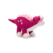 Load image into Gallery viewer, fabdog Floppy Stegosaurus Plush Dog Toy ~ Small or Large