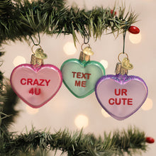Load image into Gallery viewer, Conversation Hearts Ornament Set