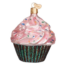 Load image into Gallery viewer, Pink Chocolate Cupcake Ornament
