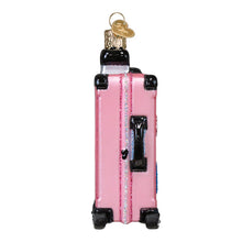 Load image into Gallery viewer, Pink Rolling Suitcase Ornament