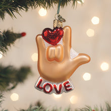 Load image into Gallery viewer, Love Sign Language Ornament