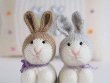 Load image into Gallery viewer, Bunnies with Bows Ornaments ~ Set of 6