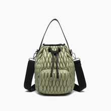 Load image into Gallery viewer, Ripple Plush Crossbody Bucket Bag ~ Black, Blue, Khaki Green, or Pink