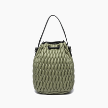 Load image into Gallery viewer, Ripple Plush Crossbody Bucket Bag ~ Black, Blue, Khaki Green, or Pink