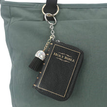 Load image into Gallery viewer, Holy Bible Book Bag Charm/Coin Purse In Vinyl