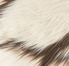 Load image into Gallery viewer, Alaska Ivory Brown Faux Fur Throw Pillow