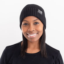 Load image into Gallery viewer, Badass Cotton Cashmere Beanie ~ Black