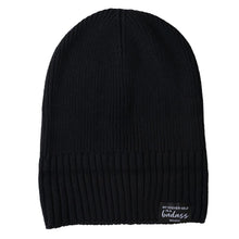 Load image into Gallery viewer, Badass Cotton Cashmere Beanie ~ Black