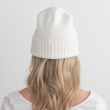 Load image into Gallery viewer, Badass Cotton Cashmere Beanie ~ Ivory