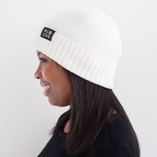 Load image into Gallery viewer, Badass Cotton Cashmere Beanie ~ Ivory
