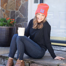 Load image into Gallery viewer, JM x BL Cosmic Color Contrast Hat ~ Tangerine