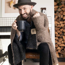 Load image into Gallery viewer, SURI Blanket | Black + Dark Brown