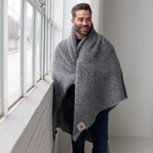 Load image into Gallery viewer, SURI Blanket | Black + Dark Gray