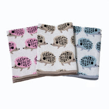 Load image into Gallery viewer, Baby Cotton Knit Hedgehog Blanket ~ Pink, Blue, or Beige
