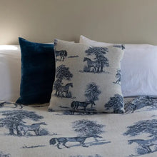 Load image into Gallery viewer, Equestrian Toile Throw Blanket ~ 3 Colors