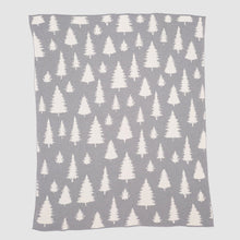 Load image into Gallery viewer, Fir Trees Reversible Throw Blanket