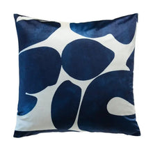 Load image into Gallery viewer, Forest Ivory and Navy Pillow
