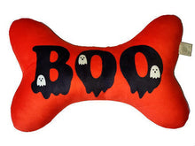 Load image into Gallery viewer, Halloween Plush Bone Dog Toy - Boo