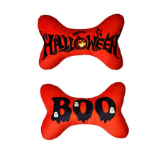 Load image into Gallery viewer, Halloween Plush Bone Dog Toy - Boo
