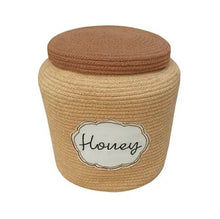 Load image into Gallery viewer, Pouf Sleepy Bear with Honey Pot Basket