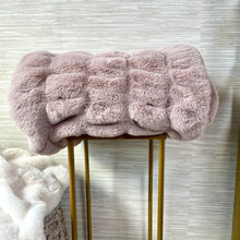 Load image into Gallery viewer, Blush Faux Fur Lap Blanket ~ 30"x 40"