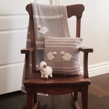 Load image into Gallery viewer, Lamb Throw Pillow ~ Grey