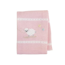 Load image into Gallery viewer, Lamb Baby Blanket ~ Pink
