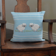 Load image into Gallery viewer, Lamb Throw Pillow ~ Blue