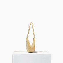 Load image into Gallery viewer, Kiss Me Rhinestone Clutch in Gold