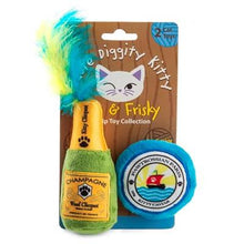 Load image into Gallery viewer, Kitty Clicquot (Bottle &amp; Caviar) Organic Catnip Toys
