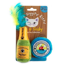 Load image into Gallery viewer, Kitty Clicquot (Bottle & Caviar) Organic Catnip Toys