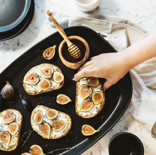 Load image into Gallery viewer, Stoneware Long Serving Platter | Dadasi ~ White or Black