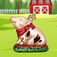 Load image into Gallery viewer, Piggy In The Puddle Ornament