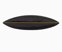 Load image into Gallery viewer, Noah Black Velvet Pillow Featuring Silver or Gold Piping
