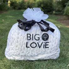 Load image into Gallery viewer, Infinite Chunky Knit Blanket | Minky | Big in Blanc