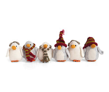 Load image into Gallery viewer, Penguin in Accessories Ornament- Set of 6