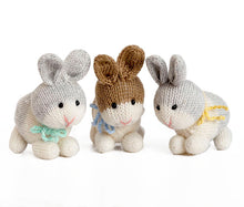 Load image into Gallery viewer, Bunnies with Bows Ornaments ~ Set of 6