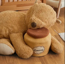 Load image into Gallery viewer, Pouf Sleepy Bear with Honey Pot Basket