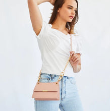 Load image into Gallery viewer, Suvi Faux Croc Crossbody ~ Candy Pink, Ivory, or Rose Pink