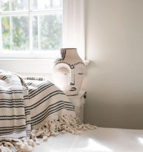 Load image into Gallery viewer, Woven Stripe Turkish Throw