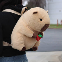 Load image into Gallery viewer, Capybara Furry Plush Backpack