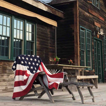 Load image into Gallery viewer, American Flag Throw Blanket