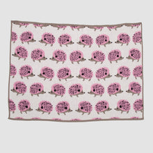 Load image into Gallery viewer, Baby Cotton Knit Hedgehog Blanket ~ Pink, Blue, or Beige