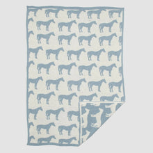 Load image into Gallery viewer, Baby Pony Reversible Blanket ~ Blue or Pink