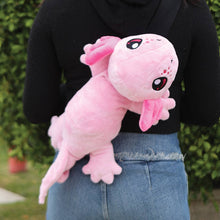 Load image into Gallery viewer, Axolotl Plush Sling Backpack