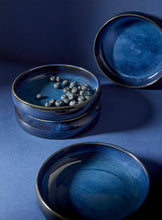 Load image into Gallery viewer, Stoneware Pasta/Salad Plates | Edan 7.9" ~ Indigo