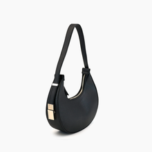 Load image into Gallery viewer, Carol Holiday Top Handle Crescent Shoulder Bag ~ Black or Red